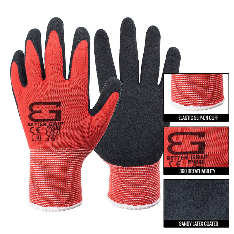 Better Grip® Ultra Thin Sandy Latex Coated Gloves - BGSRD1-Better Grip-RK Safety
