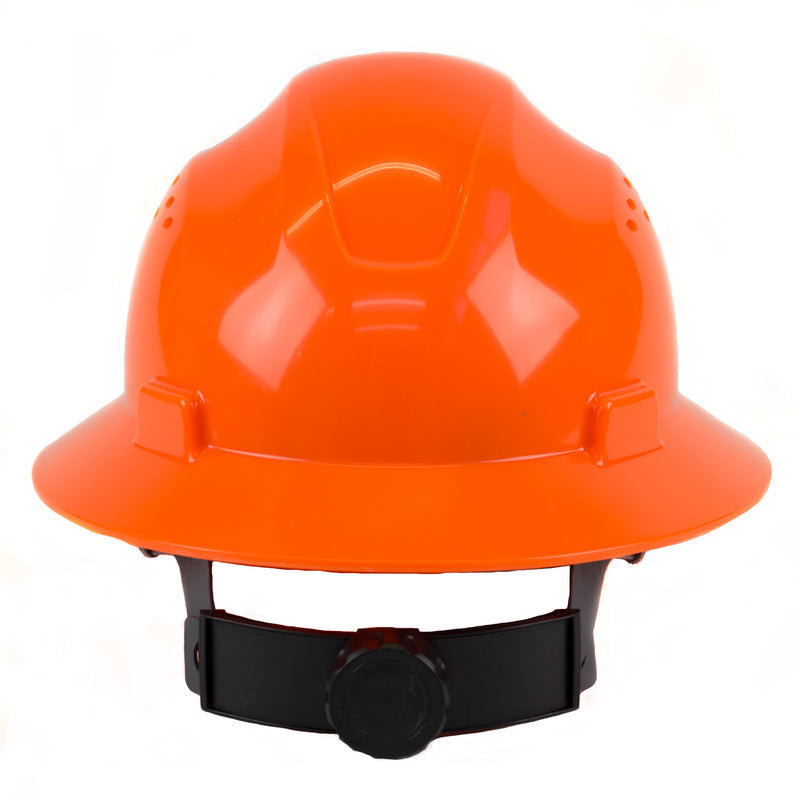 RK Safety RK-HP24-OR Orange Hard Hat Brim Style with 4 Point Ratchet Suspension-RK Safety-RK Safety