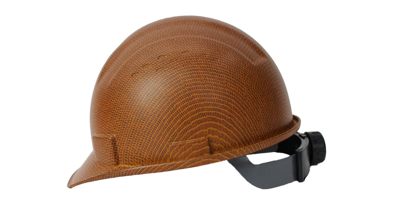 RK Safety RK-HP34 Hard Hat Cap Style with 4 Point Ratchet Suspension (1 EA, Brown)-RK Safety-RK Safety