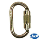 Spidergard SPSC002 Twist Locking Alloy Oval-Shaped Steel Carabiner-Spidergard-RK Safety