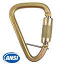 Spidergard SPSC003 Alloy Steel Carabiner, Twist Lock, 3,600 lb (16kN) Gate with Captive Pin-Spidergard-RK Safety