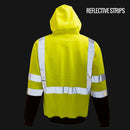 Class 3 High Visibility Sweatshirt, Hooded Pullover - H8312-New York Hi-Viz Workwear-RK Safety