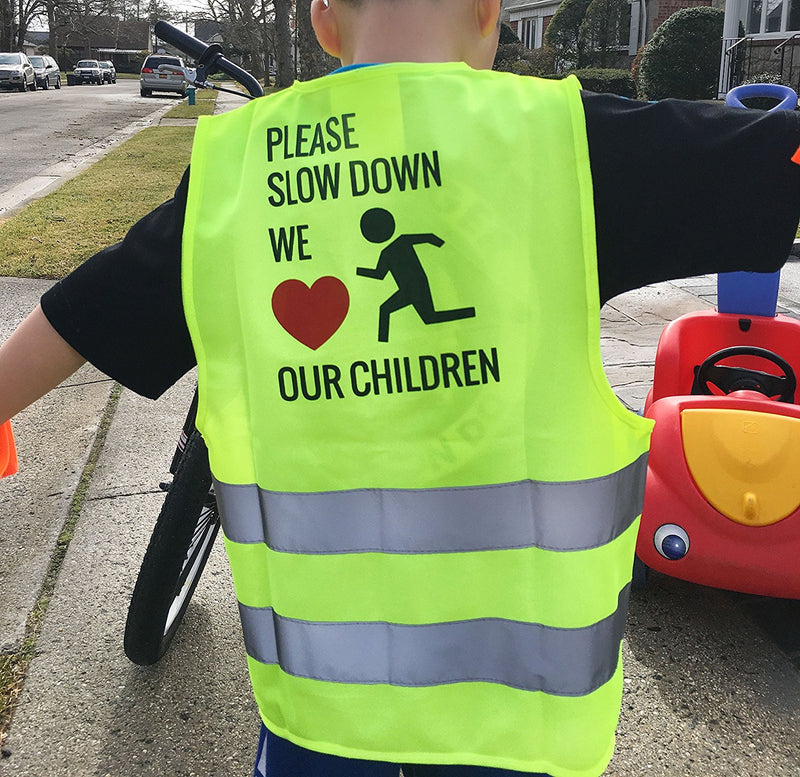 RK Safety Hi Vis Kids Safety Vest - Lime-New York Hi-Viz Workwear-RK Safety