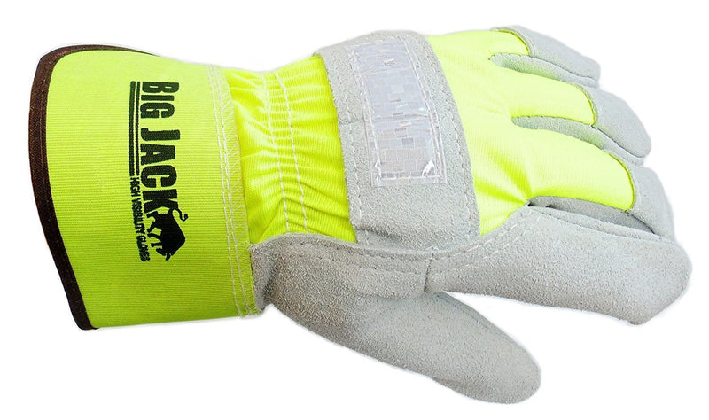 Better Grip® Hi Visibility Cowhide Leather Palm Gloves - BGBYHVG-Better Grip-RK Safety