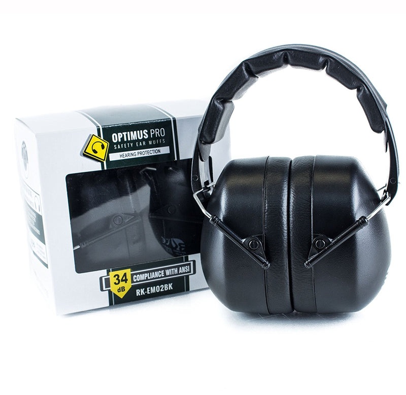 RK Shooting Hearing Protection Folding-Padded Ear Muff - Black2-RK Safety-RK Safety