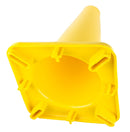 (Set of 10) 12" PVC Traffic Safety Cones, Plain - Yellow-RK Safety-RK Safety