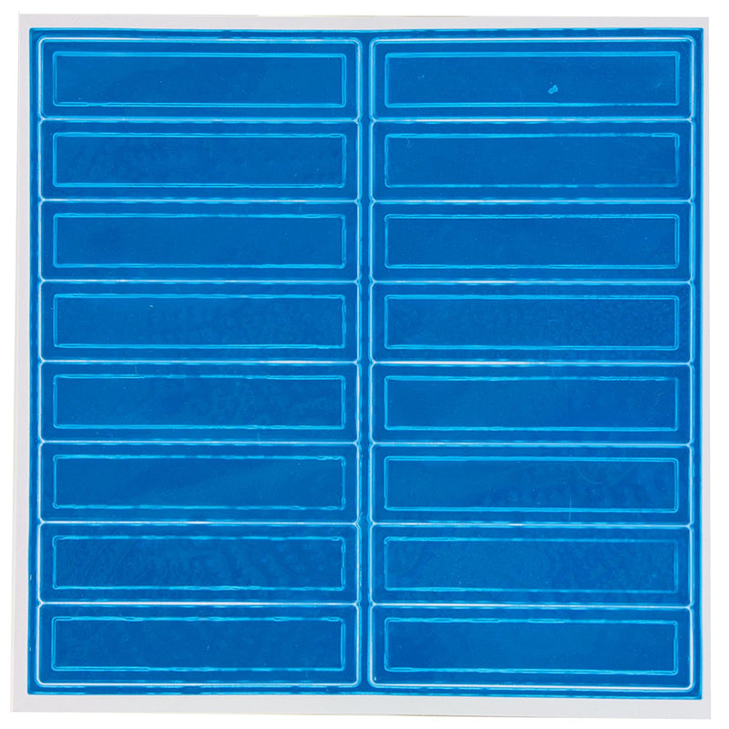 Adhesive Vinyl Reflective Hard Hat/Helmet Sticker - Blue-RK Safety-RK Safety