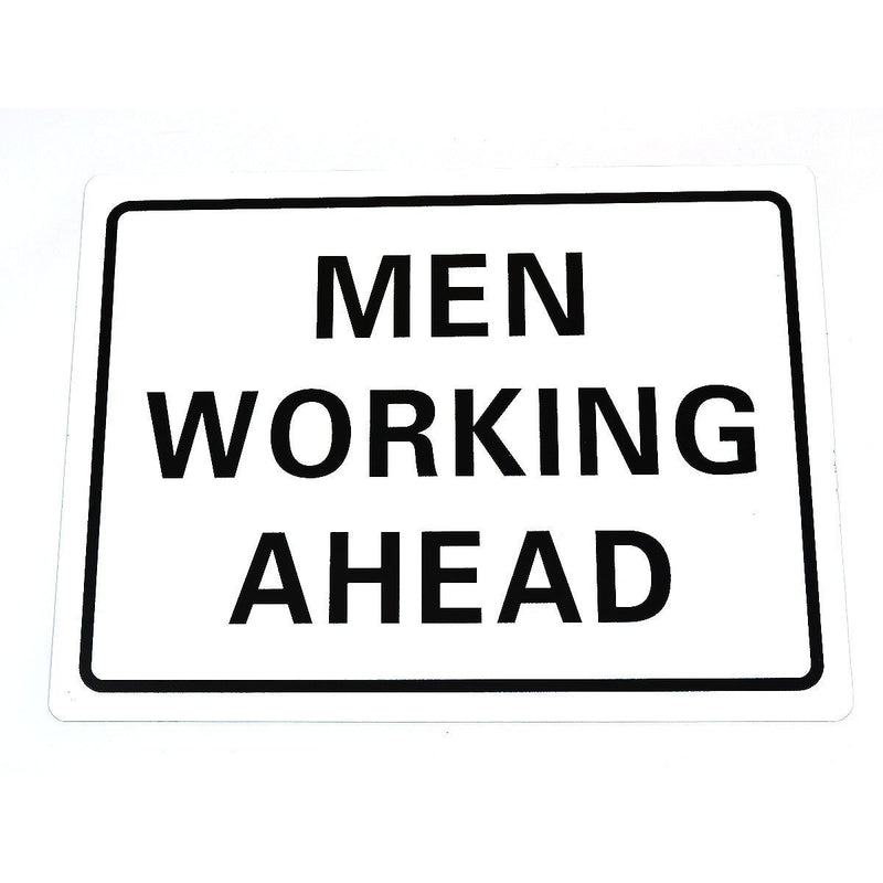 RK MEN2418 Traffic Sign, Legend "MEN WORKING AHEAD", 24"L x 18"H-RK Safety-RK Safety