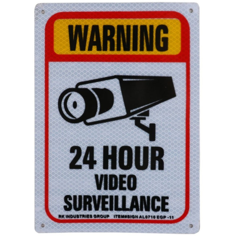 RK Safety Sign, Legend "Warning 24 Hour Video Surveillance"-RK Safety-RK Safety
