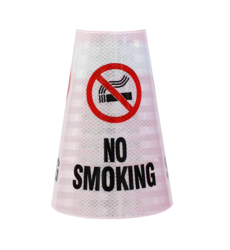 RK Safety “No Smoking” Bright Reflective Cone Message Sleeve, [Cone Not Included]-RK Safety-RK Safety