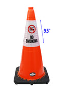 RK Safety “No Smoking” Bright Reflective Cone Message Sleeve, [Cone Not Included]-RK Safety-RK Safety