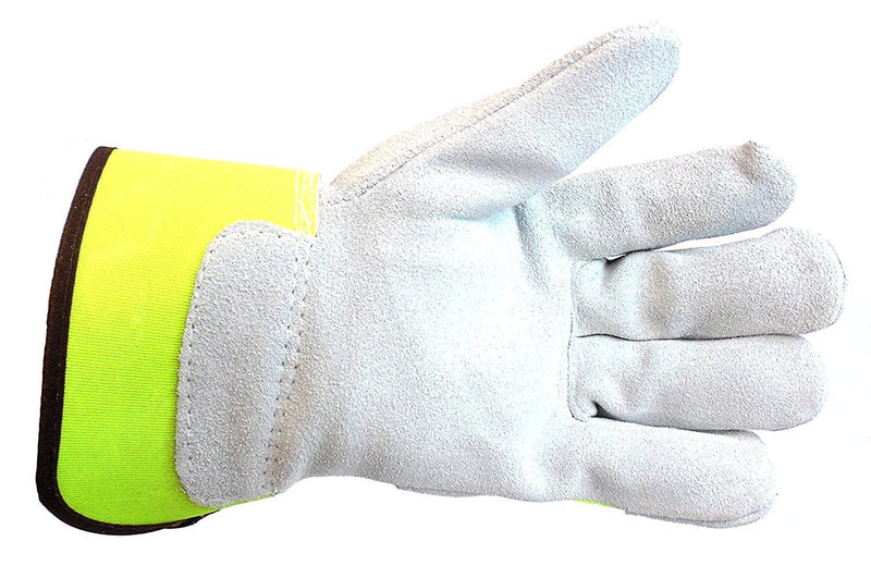 Better Grip® Hi Visibility Cowhide Leather Palm Gloves - BGBYHVG-Better Grip-RK Safety