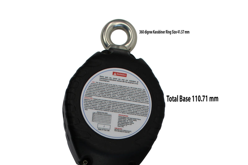 Spidergard SPL-RW11 11-Feet Retractable Lifeline with Webbing, OSHA/ANSI Compliant, Rebar Hook-RK Safety-RK Safety