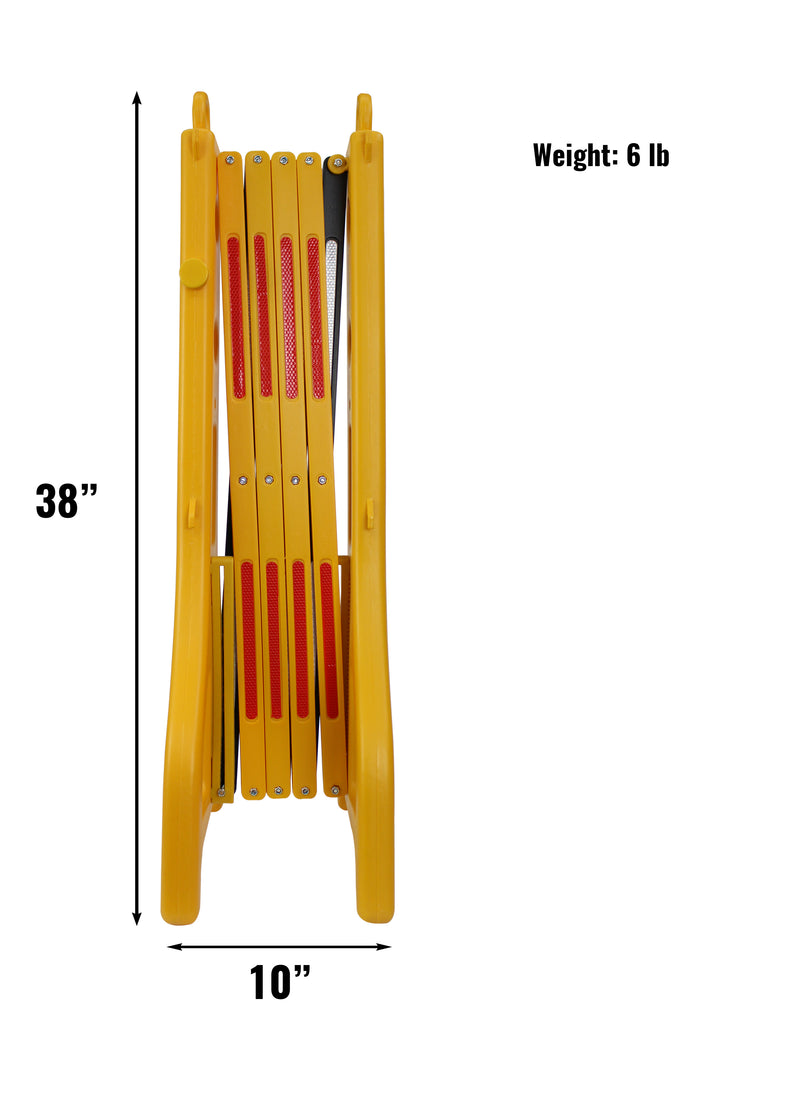 RK Safety RK-EXB1 Expandable Barricade System,Safety Barrier Gate,38" Tall - 8' 2" Max Width-RK Safety-RK Safety