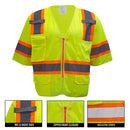 Class 3 Two Tone Hi Viz Breathable Polyester Mesh Vest - MV7811&MV7812,MV7813(Orange, Lime)-New York Hi-Viz Workwear-RK Safety