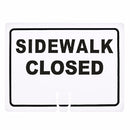 RK Traffic Cone Sign 16 Legend "Sidewalk Closed", 18" Width x 14" Height, Black on White-RK Safety-RK Safety