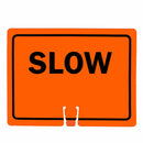 RK Traffic Cone Sign 24 Legend "Slow", 18" Width x 14" Height, Black on Orange-RK Safety-RK Safety