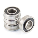 (Set of 4) NK Hand Truck Tire Flanged Precision Ball Bearings for 5/8" ID x 1-3/8" OD-NK-RK Safety
