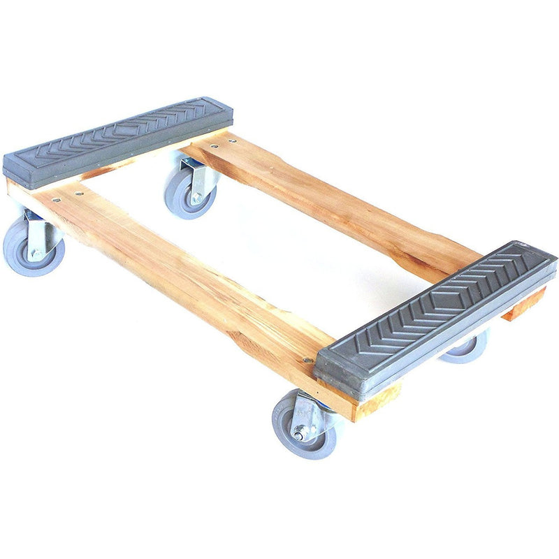 NK Furniture Movers Dolly, Rubber End Caps, Non-marking TPR Wheels, 30" L x 17" W-NK-RK Safety