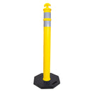 Traffic 42" Delineator Posts with 13 lbs Bases, Yellow-RK Safety-RK Safety