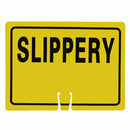 RK Traffic Cone Sign 37 Legend "Slippery", 18" Width x 14" Height, Black on Yellow-RK Safety-RK Safety