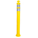 Traffic 42" Delineator Posts with 13 lbs Bases, Yellow-RK Safety-RK Safety
