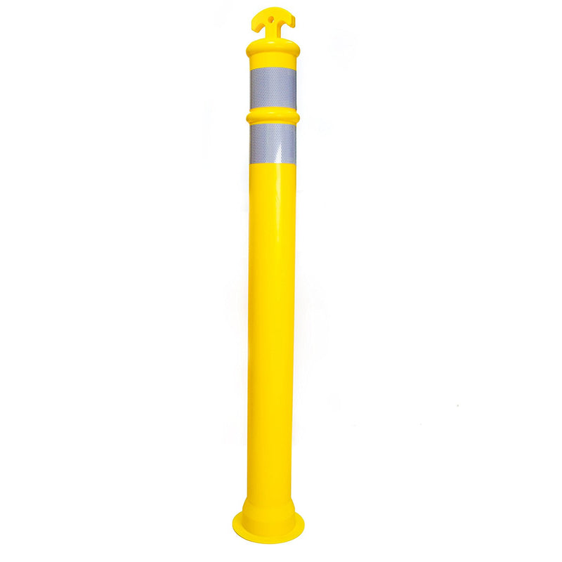 Traffic 42" Delineator Posts with 13 lbs Bases, Yellow-RK Safety-RK Safety