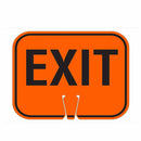 RK Traffic Cone Sign 29 Legend "EXIT", 18" Width x 14" Height, Black on Orange-RK Safety-RK Safety