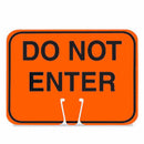 RK Traffic Cone Sign 28 Legend "Do not Enter", 18" Width x 14" Height, Black on Orange-RK Safety-RK Safety