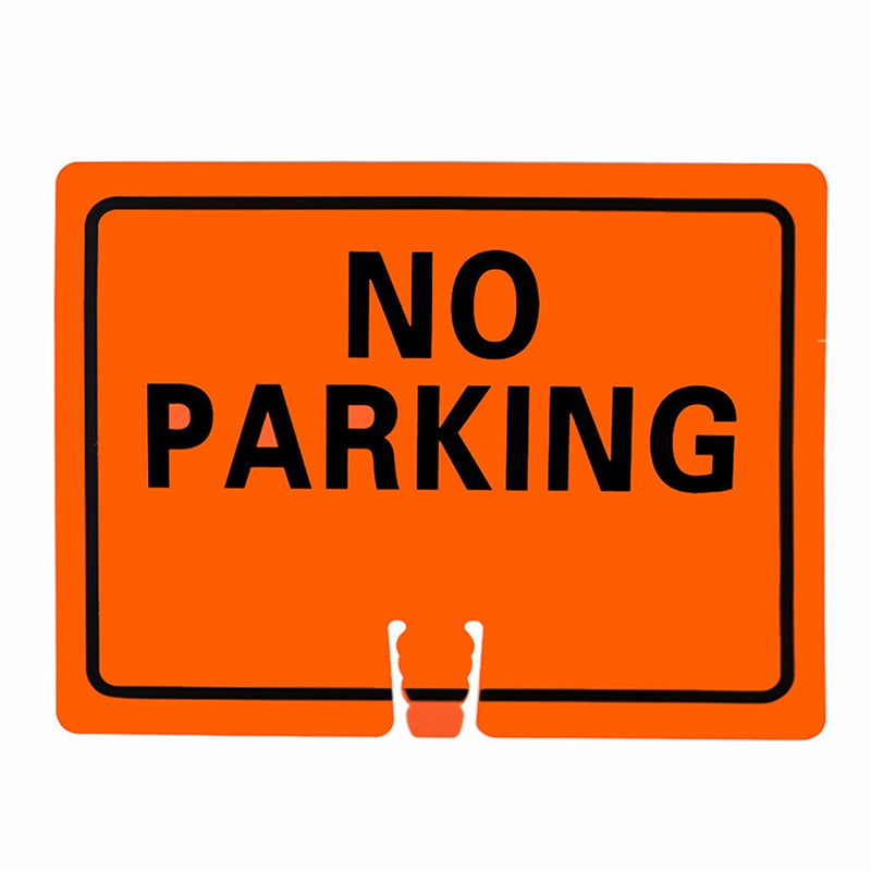 RK Traffic Cone Sign 17 Legend "No Parking", 18" Width x 14" Height, Black on White-RK Safety-RK Safety
