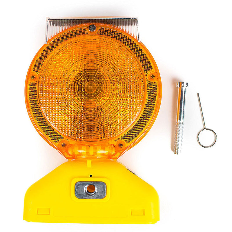 Rechargeable Solar Barricade Amber LED Warning Lights - BLIGHT-ST-RK Safety-RK Safety