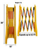 RK Safety RK-EXB1 Expandable Barricade System,Safety Barrier Gate,38" Tall - 8' 2" Max Width-RK Safety-RK Safety