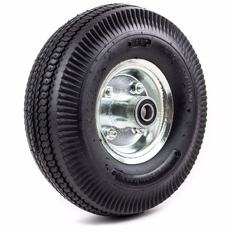 NK WPNMT-10 Pneumatic Hand Truck Air Tires 10" x 3-1/2" Wheel with 5/8" ID 4.10/3.50 (Qty: 1)-NK-RK Safety