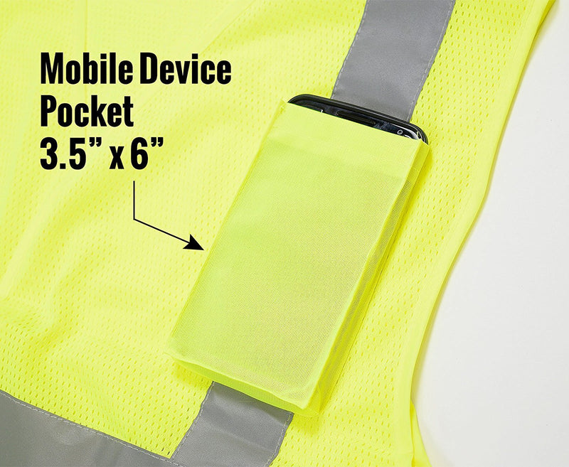 Class 2 High Vis Safety Vest with Reflective Strips - M8511& M8512 (Orange, Lime)-New York Hi-Viz Workwear-RK Safety