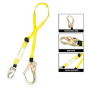 Spidergard SPLD002 6 ft Energy-Absorbing Single Leg Lanyard with Snap Hook and Rebar Hook-Spidergard-RK Safety