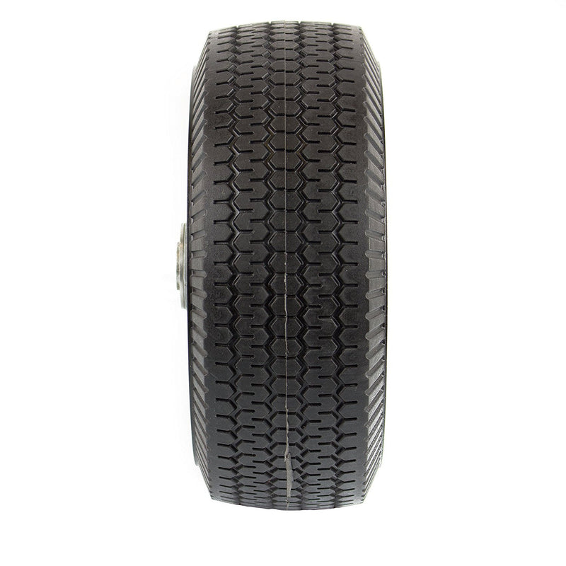 NK 8" x 3.5" Solid Rubber Flat Free Tubeless Wheel - WFF8-NK-RK Safety