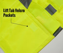 Class 2 High Vis Safety Vest with Reflective Strips - M8511& M8512 (Orange, Lime)-New York Hi-Viz Workwear-RK Safety