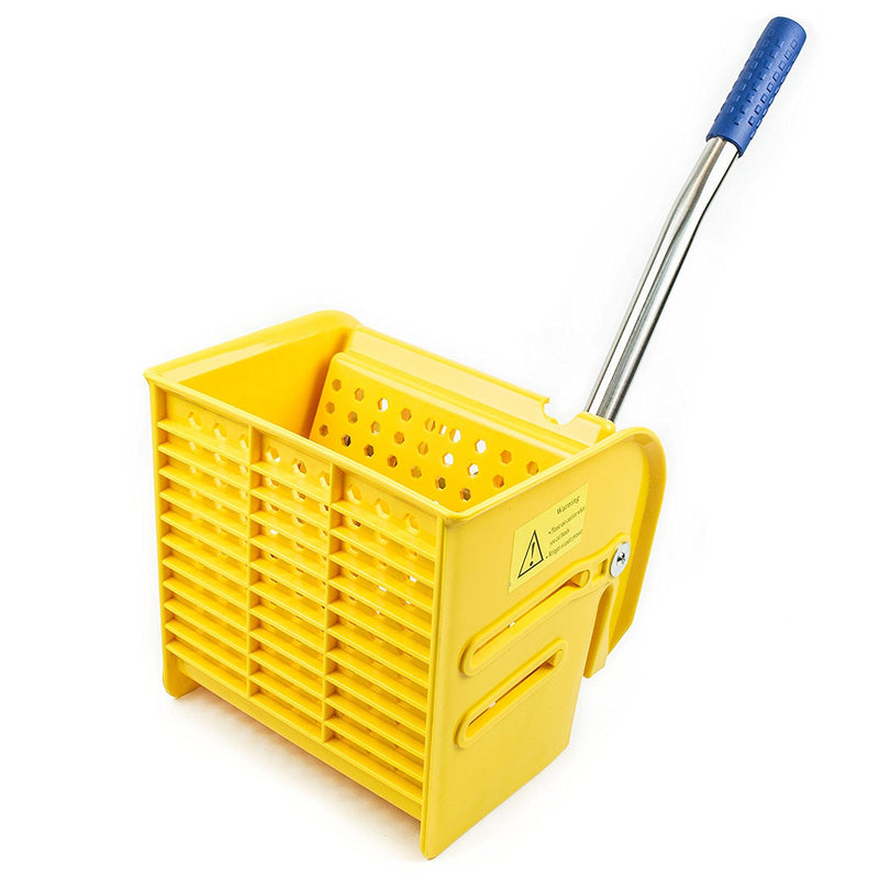 RK Safety Commercial Side Press Wringer Mop Bucket 24qt (Yellow)-RK Safety-RK Safety