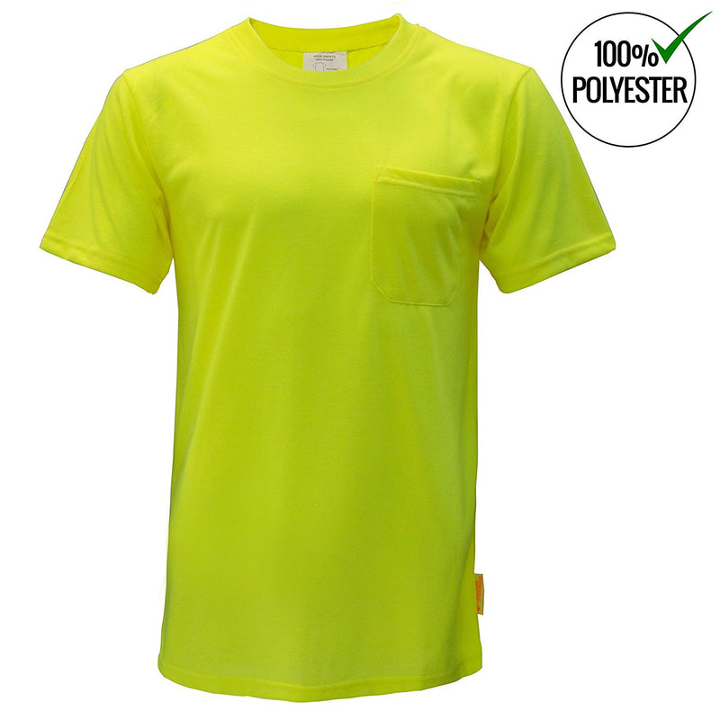 Short Sleeve High-Vis Force Color Enhanced Safety Shirt - S3110-New York Hi-Viz Workwear-RK Safety