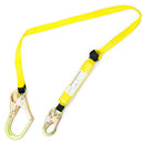 Spidergard SPLD002 6 ft Energy-Absorbing Single Leg Lanyard with Snap Hook and Rebar Hook-Spidergard-RK Safety