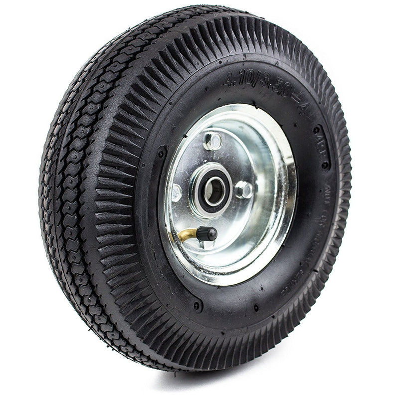 NK WPNMT-10 Pneumatic Hand Truck Air Tires 10" x 3-1/2" Wheel with 5/8" ID 4.10/3.50 (Qty: 1)-NK-RK Safety