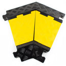 RK RK-CP-3CLT, 3Channel Modular Rubber Cable Protector Ramp-Left turn-RK Safety-RK Safety