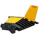 RK RK-CP-5CLT, 5Channel Modular Rubber Cable Protector Ramp-Left turn-RK Safety-RK Safety