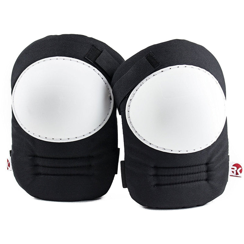 RK Safety Kneepad with White Hard Shell, Stitched Poly Cap-RK Safety-RK Safety