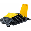 RK RK-CP-3CLT, 3Channel Modular Rubber Cable Protector Ramp-Left turn-RK Safety-RK Safety