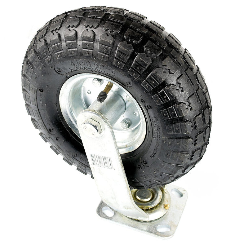 10-Inch Swivel Pneumatic Caster - NK CPNMT10S-NK-RK Safety