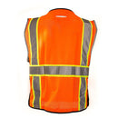 RK Safety Class 2 D-Ring Two Tone Mesh Vest - P6611& P6612 (Orange, Lime)-New York Hi-Viz Workwear-RK Safety