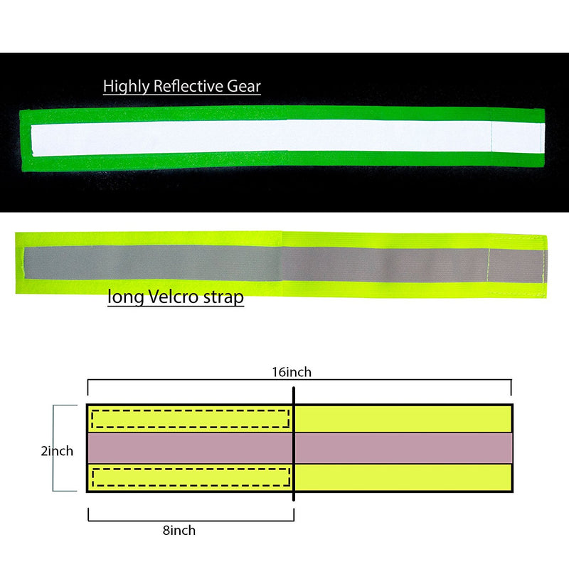 RK High Visibility Reflective Bands - Lime-New York Hi-Viz Workwear-RK Safety