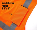 Class 2 High Vis Safety Vest with Reflective Strips - M8511& M8512 (Orange, Lime)-New York Hi-Viz Workwear-RK Safety