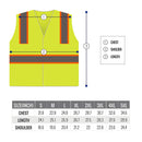 SRUS9811,9812, 9813 Class 2 Two Tone High Visibility Safety Vest- SRUSS9811&SRUSS9812 (Orange, Lime)-New York Hi-Viz Workwear-RK Safety